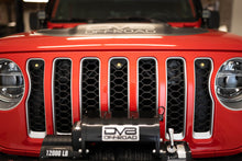 Load image into Gallery viewer, DV8 Offroad GRJL-02 GRJL-02 18-22 JEEP WRANGLER JL FRONT GRILL AMBER ACCENT LIGHTS for Select Jeep Wrangler, Jeep Wrangler JK