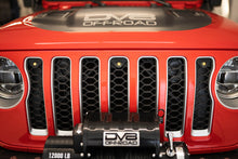 Load image into Gallery viewer, DV8 Offroad GRJL-02 GRJL-02 18-22 JEEP WRANGLER JL FRONT GRILL AMBER ACCENT LIGHTS for Select Jeep Wrangler, Jeep Wrangler JK