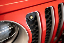 Load image into Gallery viewer, DV8 Offroad GRJL-02 GRJL-02 18-22 JEEP WRANGLER JL FRONT GRILL AMBER ACCENT LIGHTS for Select Jeep Wrangler, Jeep Wrangler JK
