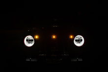Load image into Gallery viewer, DV8 Offroad GRJL-02 GRJL-02 18-22 JEEP WRANGLER JL FRONT GRILL AMBER ACCENT LIGHTS for Select Jeep Wrangler, Jeep Wrangler JK
