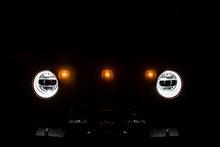 Load image into Gallery viewer, DV8 Offroad GRJL-02 GRJL-02 18-22 JEEP WRANGLER JL FRONT GRILL AMBER ACCENT LIGHTS for Select Jeep Wrangler, Jeep Wrangler JK