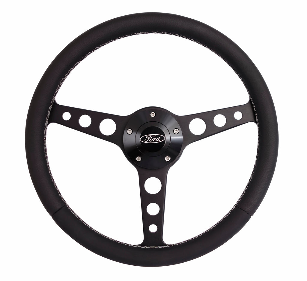 GRANT 1927 Classic Series Blk Wheel Ford Logo/Install Kit