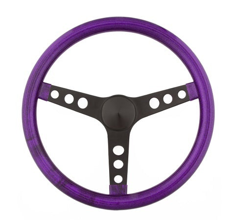 GRANT 8473 Steering Wheel Mtl Flake Purple/Spoke Blk 15