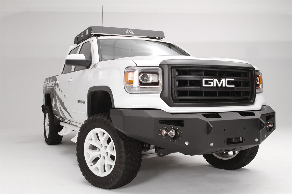 Fab Fours GS14-F3151-B Premium Heavy Duty Winch Front Bumper for Select GMC Sierra