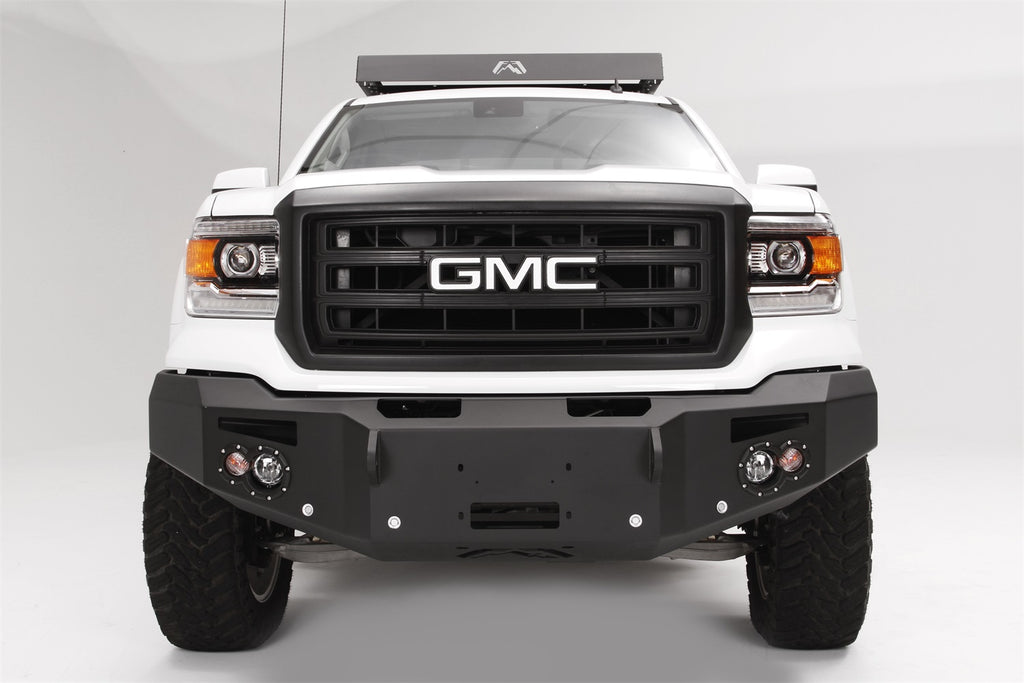 Fab Fours GS14-F3151-B Premium Heavy Duty Winch Front Bumper for Select GMC Sierra
