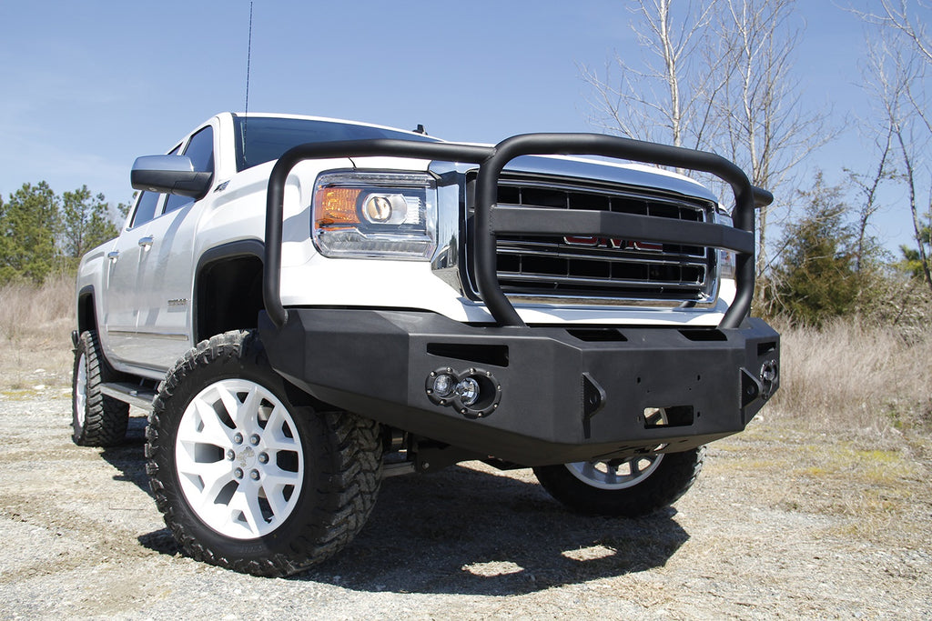Fab Fours GS14-H3150-1 Premium Winch Front Bumper for Select GMC Sierra