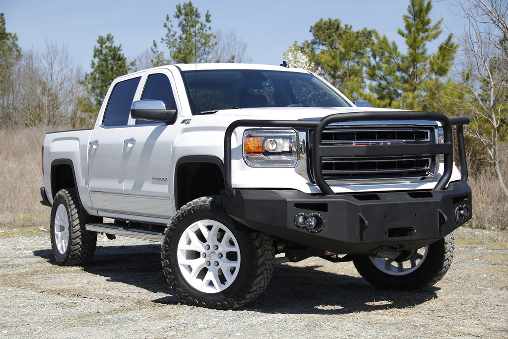 Fab Fours GS14-H3150-B Premium Winch Front Bumper for Select GMC Sierra