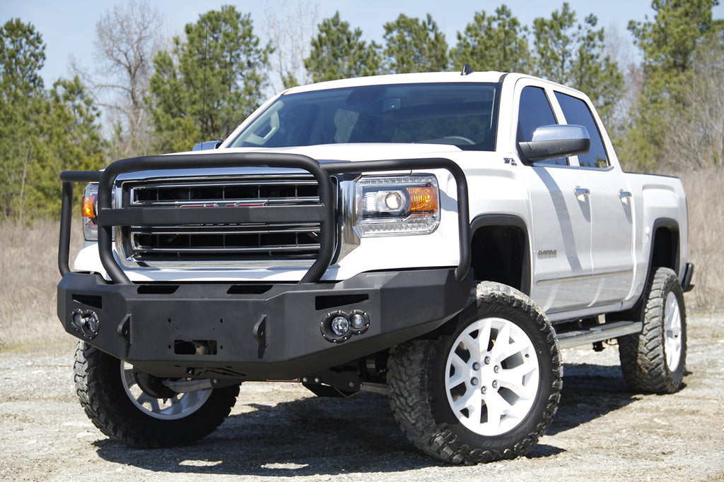 Fab Fours GS14-H3150-1 Premium Winch Front Bumper for Select GMC Sierra