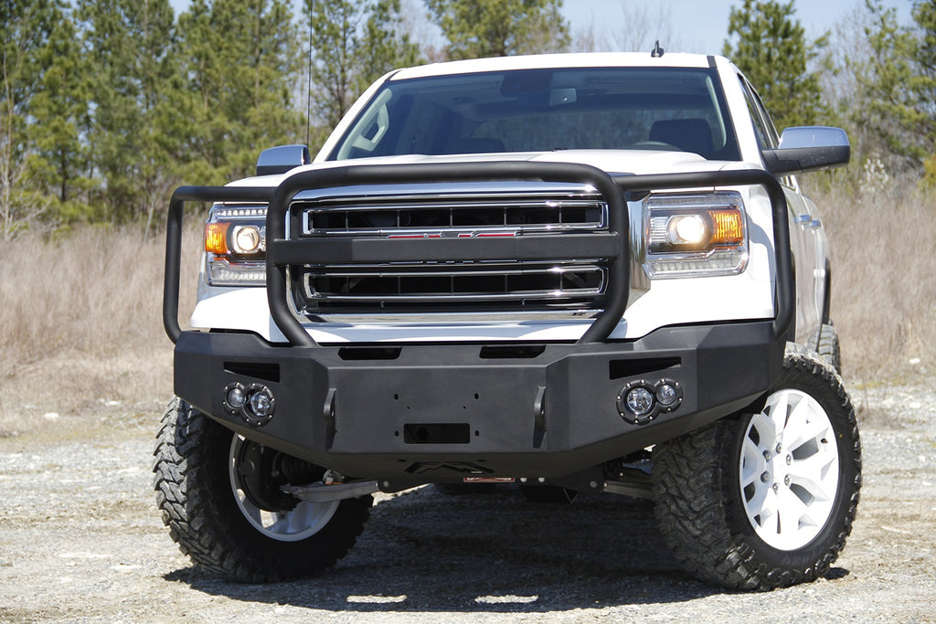 Fab Fours GS14-H3150-1 Premium Winch Front Bumper for Select GMC Sierra