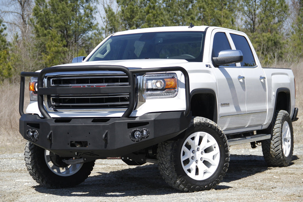 Fab Fours GS14-H3150-1 Premium Winch Front Bumper for Select GMC Sierra