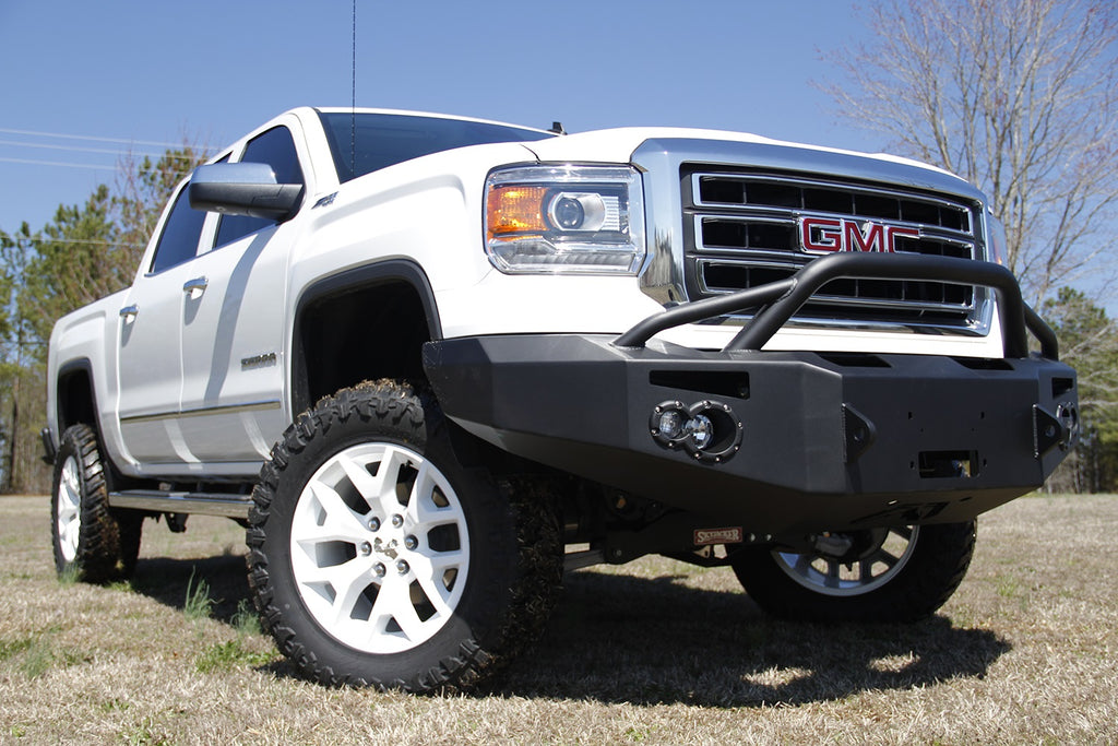 Fab Fours GS14-H3152-B Premium Winch Front Bumper for Select GMC Sierra