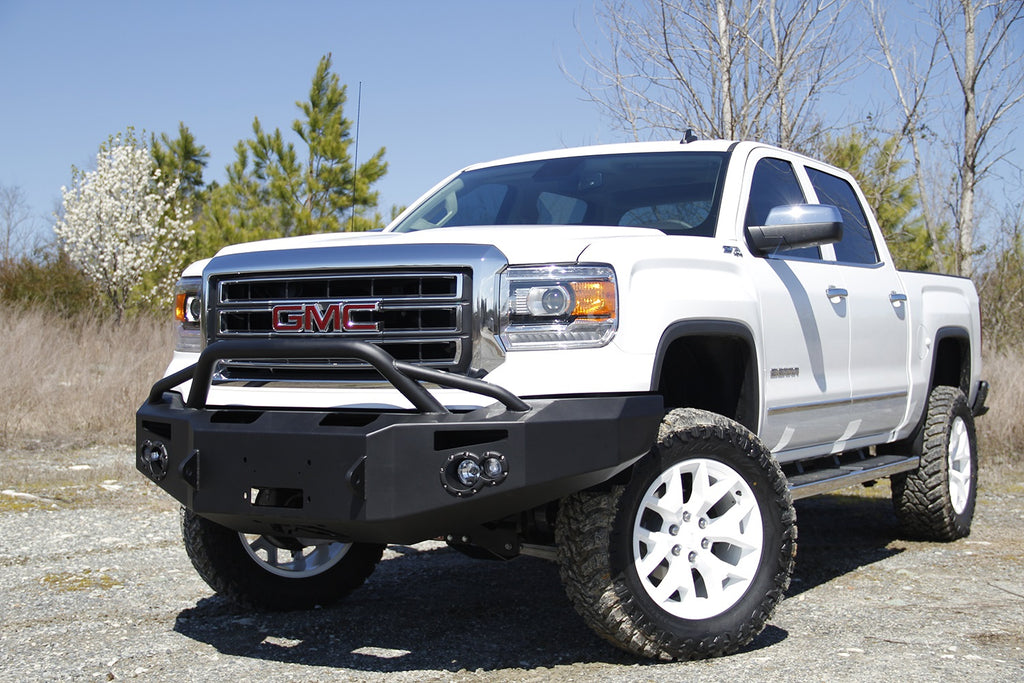 Fab Fours GS14-H3152-B Premium Winch Front Bumper for Select GMC Sierra
