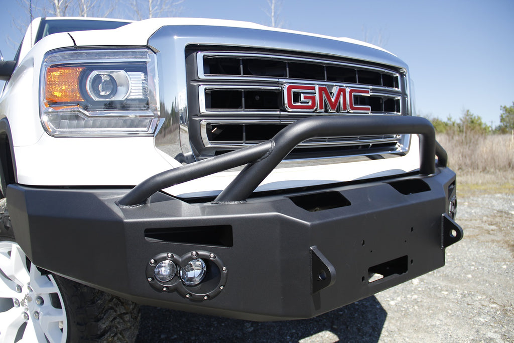 Fab Fours GS14-H3152-B Premium Winch Front Bumper for Select GMC Sierra