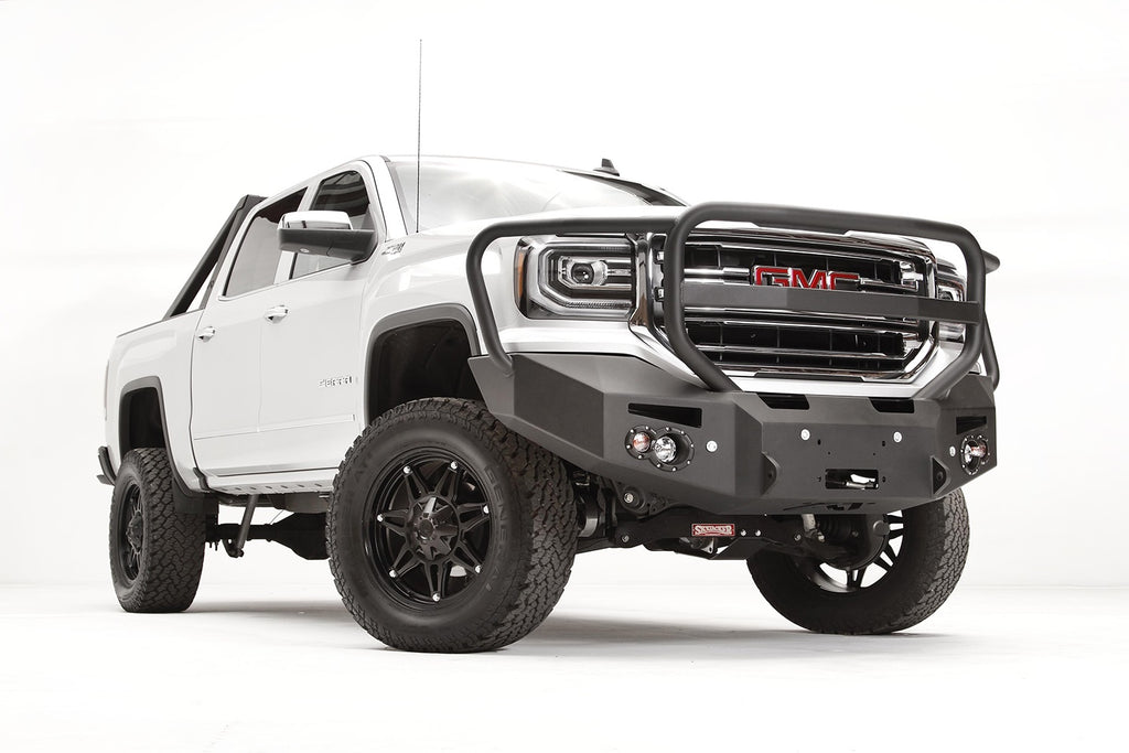 Fab Fours GS16-F3950-B Premium Winch Front Bumper for Select GMC Sierra