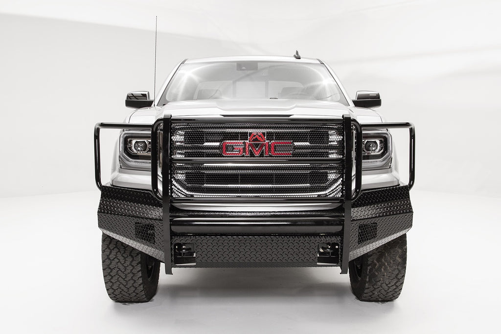 Fab Fours GS16-K3960-1 Black Steel Front Bumper for Select GMC Sierra