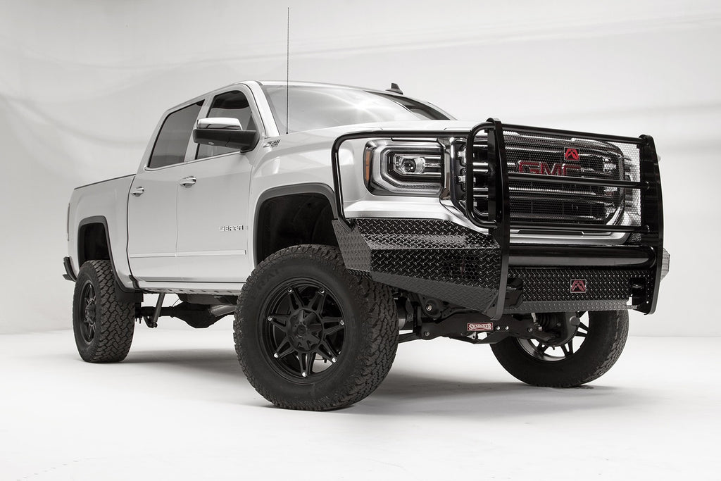 Fab Fours GS16-K3960-1 Black Steel Front Bumper for Select GMC Sierra