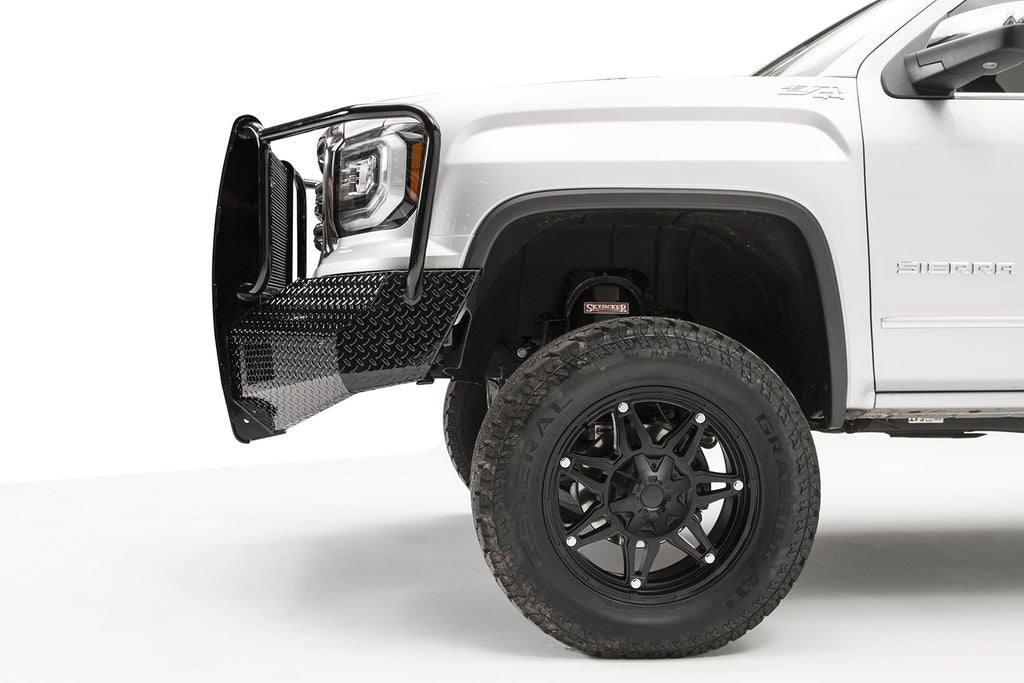 Fab Fours GS16-K3960-1 Black Steel Front Bumper for Select GMC Sierra