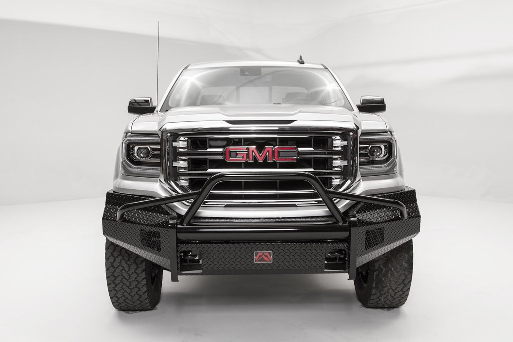 Fab Fours GS16-K3962-1 Black Steel Front Bumper for Select GMC Sierra