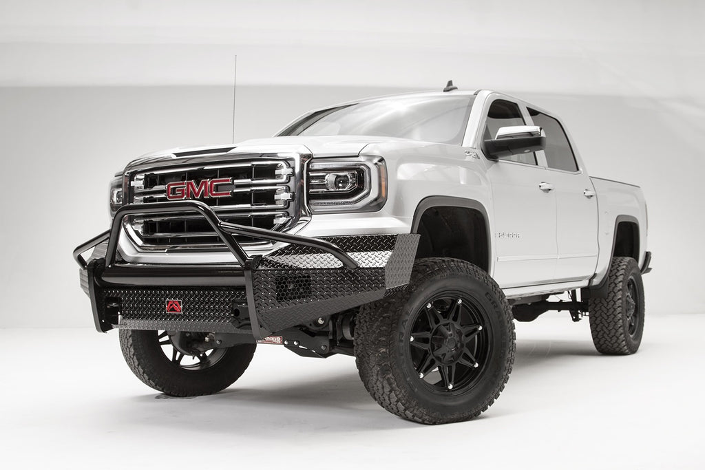 Fab Fours GS16-K3962-1 Black Steel Front Bumper for Select GMC Sierra