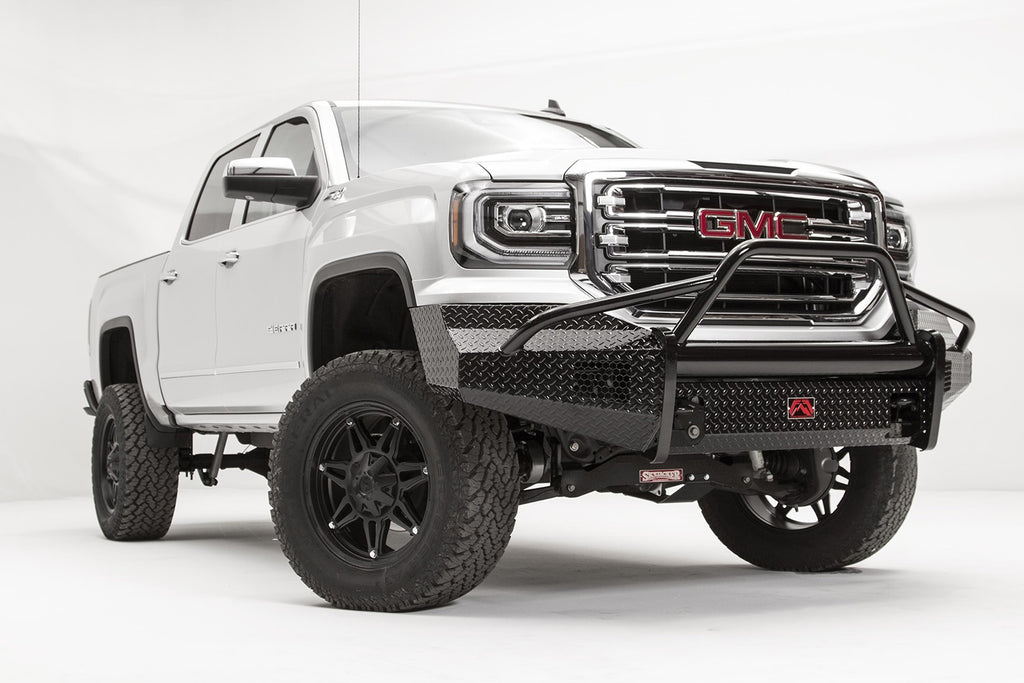 Fab Fours GS16-K3962-1 Black Steel Front Bumper for Select GMC Sierra