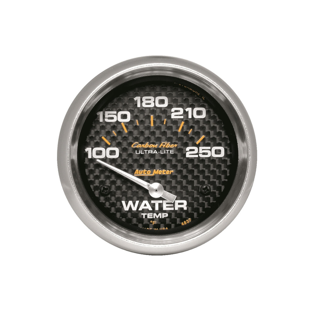 Gauge-Water-Temp-2-58In-(66.7Mm)-100-250F-Electric-Carbon-Fiber