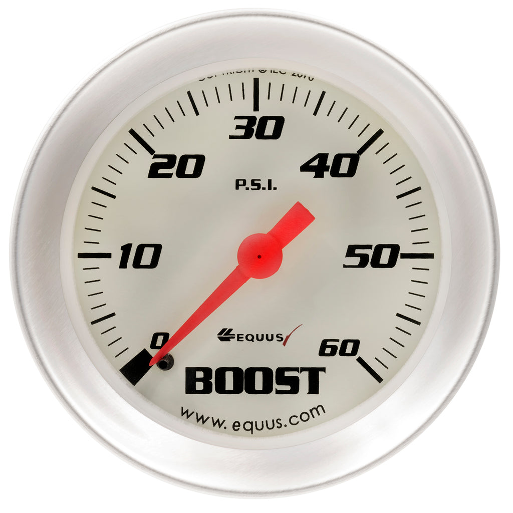 Gauge,-Boost,-2-,-60-Psi,-270-Degree-Sweep,-Mech,-White,-Silver,-8000-Series