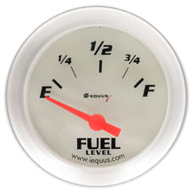 Load image into Gallery viewer, Gauge,-Fuel-Level,-2-240Ohmese-33Ohmesf,-90-Degree-Sweep,-Elec,-Wht,-Slvr-8000