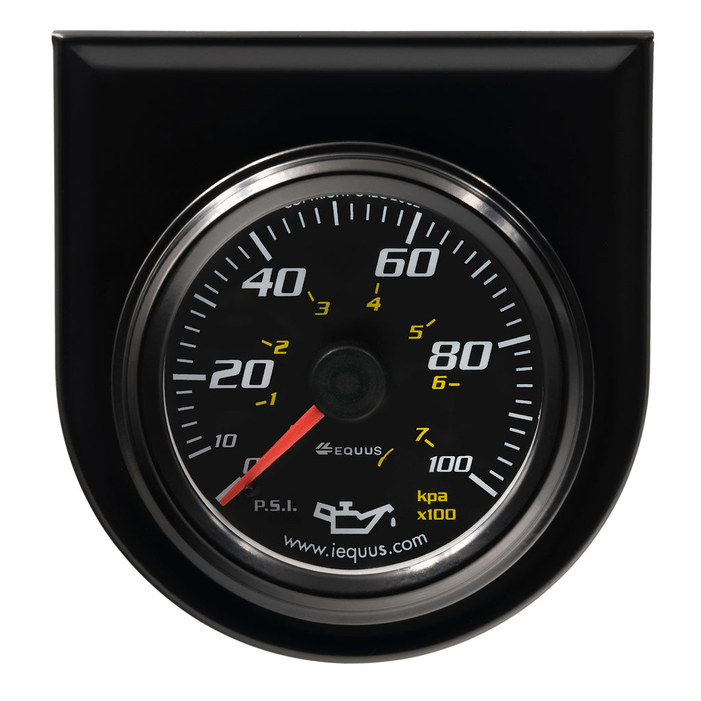Gauge,-Oil-Pressure,-2-,-0-100Psi,-270-Sweep-Mech,-Black,-6000-Series