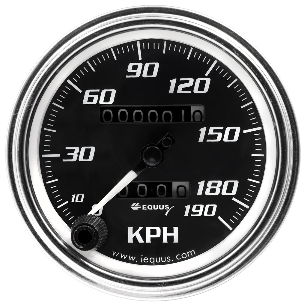 Gauge,-Speedometer,-3-38-0-190-Kph,-270-Degree-Sweep,-Mech,-Chrome,-7000-Serie