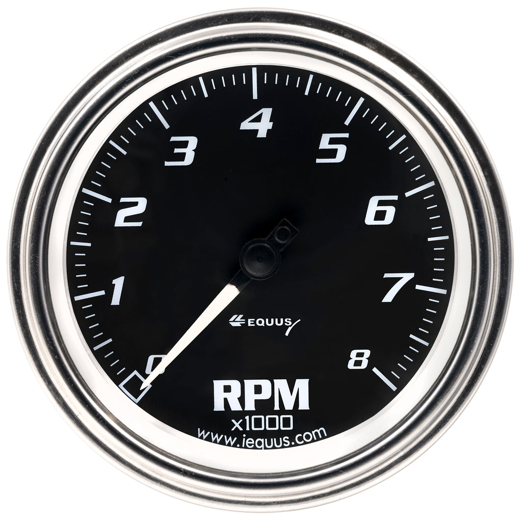 Gauge,-Tachometer,-3-38-8K-Rpm,-270-Degree-Sweep,-Elec,-Chrome,-7000-Series