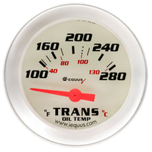 Load image into Gallery viewer, Gauge,-Transmission-Temp,-2-,-100-280-F,-90-Degree-Sweep,-Elec,-Wht,-Slvr,-8000