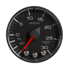 Load image into Gallery viewer, Gauge,-VacBoost,-2-116,-30Inhg-30Psi,-Stepper-Motor-WPk--Wrn,-BlkBlk,-Spek
