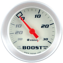 Load image into Gallery viewer, Gauge,-Vacuum-Boost,-2-30-Inhg30-Psi,-270-Degree-Sweep,-Mech,-Wht,-Slvr,-8000