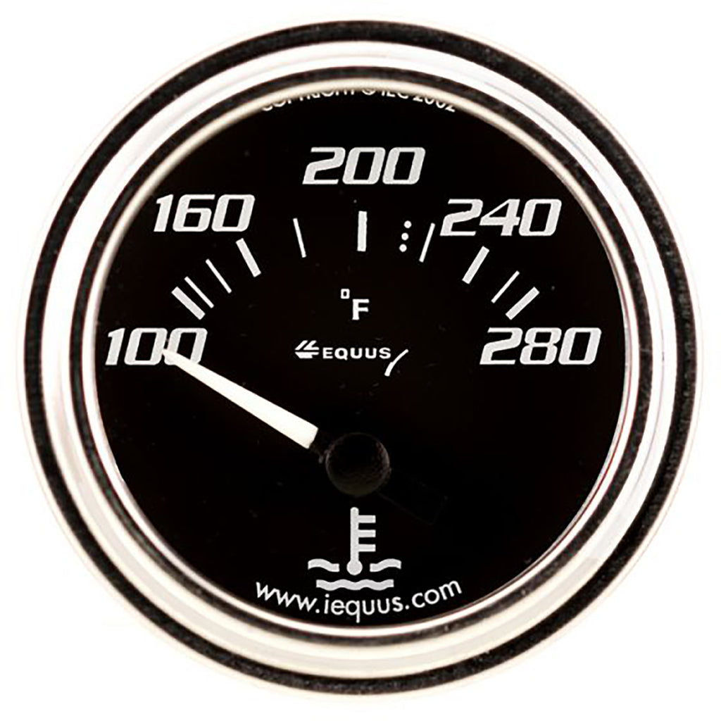 Gauge,-Water-Temp,-2-,-100-280-F,-90-Degree-Sweep,-Elec,-Chrome-7000-Series