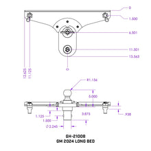 Load image into Gallery viewer, Gen-Y-2024-Gm-Long-Bed-Goosepuck-5In-Offset-Ball-Puck-Mount-25K-Towing-WExt-Ball-Assembly