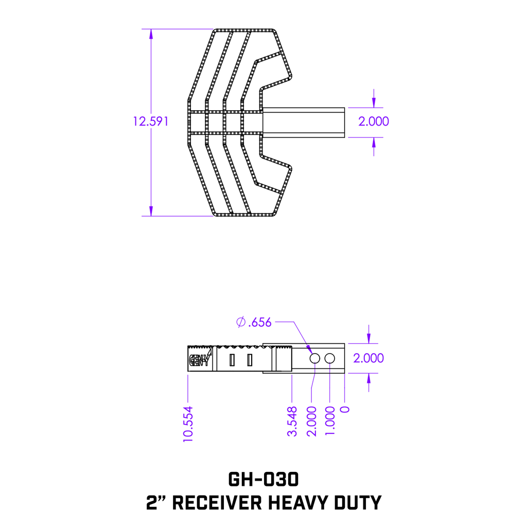 Gen-Y-2In-Shank-Heavy-Duty-500Lb-Capacity-Serrated-Hitch-Step