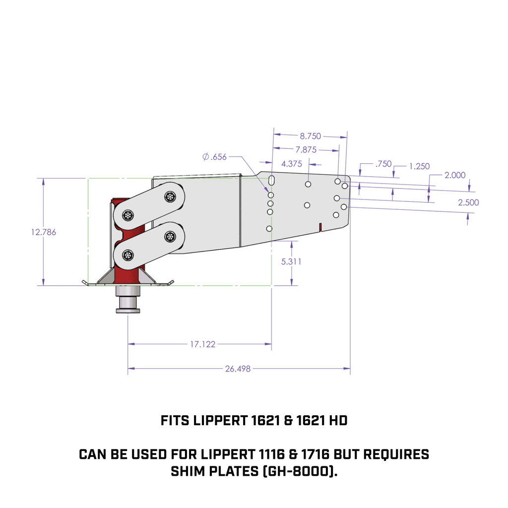 Gen-Y-Executive-Torsion-Flex-5Th-Wheel-King-Pin-Box-(1.5K-3.5K-Pw-Range-21K-Towing)