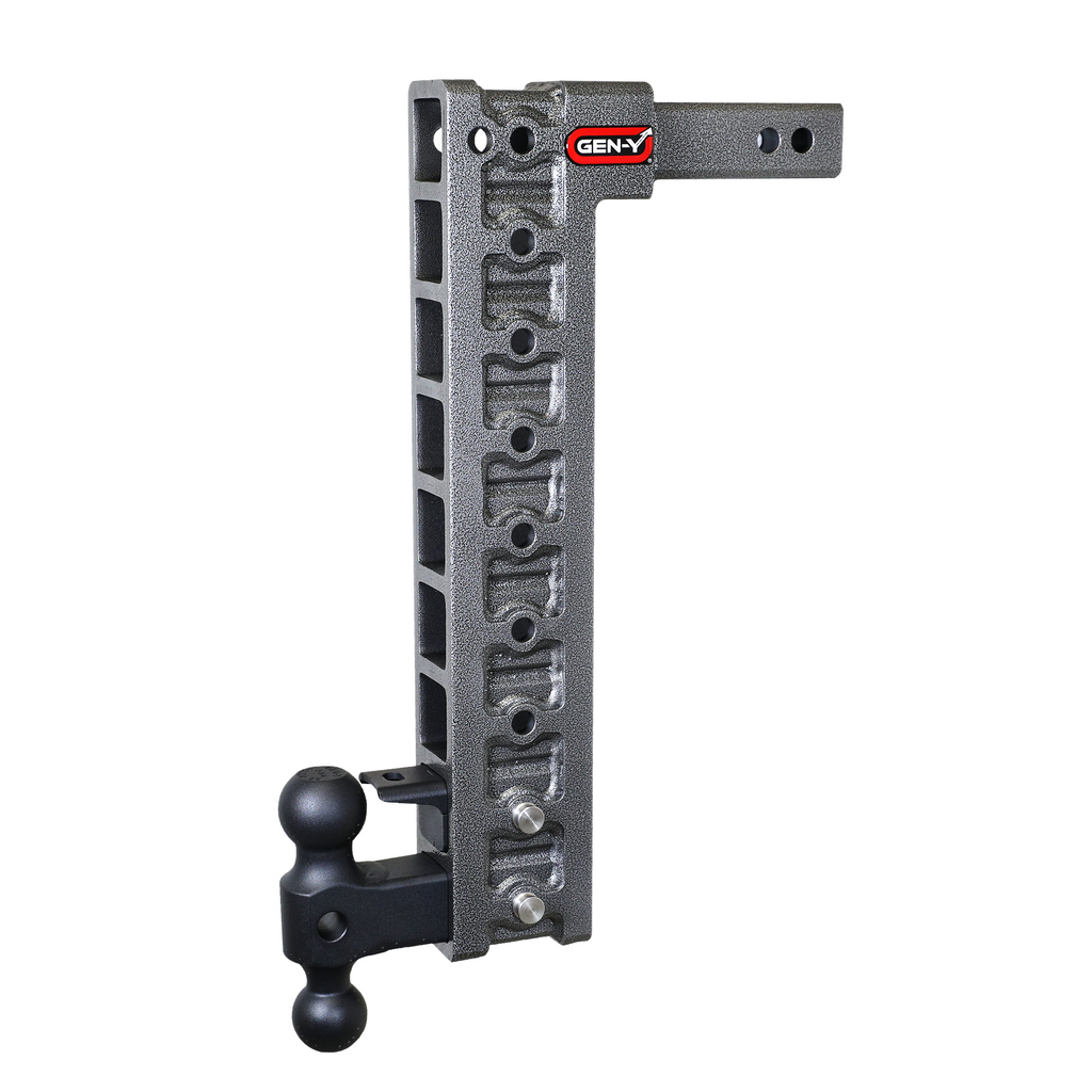 Gen-Y-Mega-Duty-2In-Shank-20In-Drop-10K-Hitch-WDual-BallPintle-LockStabilizer-Kit