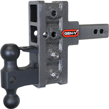 Load image into Gallery viewer, Gen-Y-Mega-Duty-2In-Shank-5In-Offset-Drop-2K-Tw-16K-Hitch-WGh-051-Dual-BallGh-032-Pintle-Lock