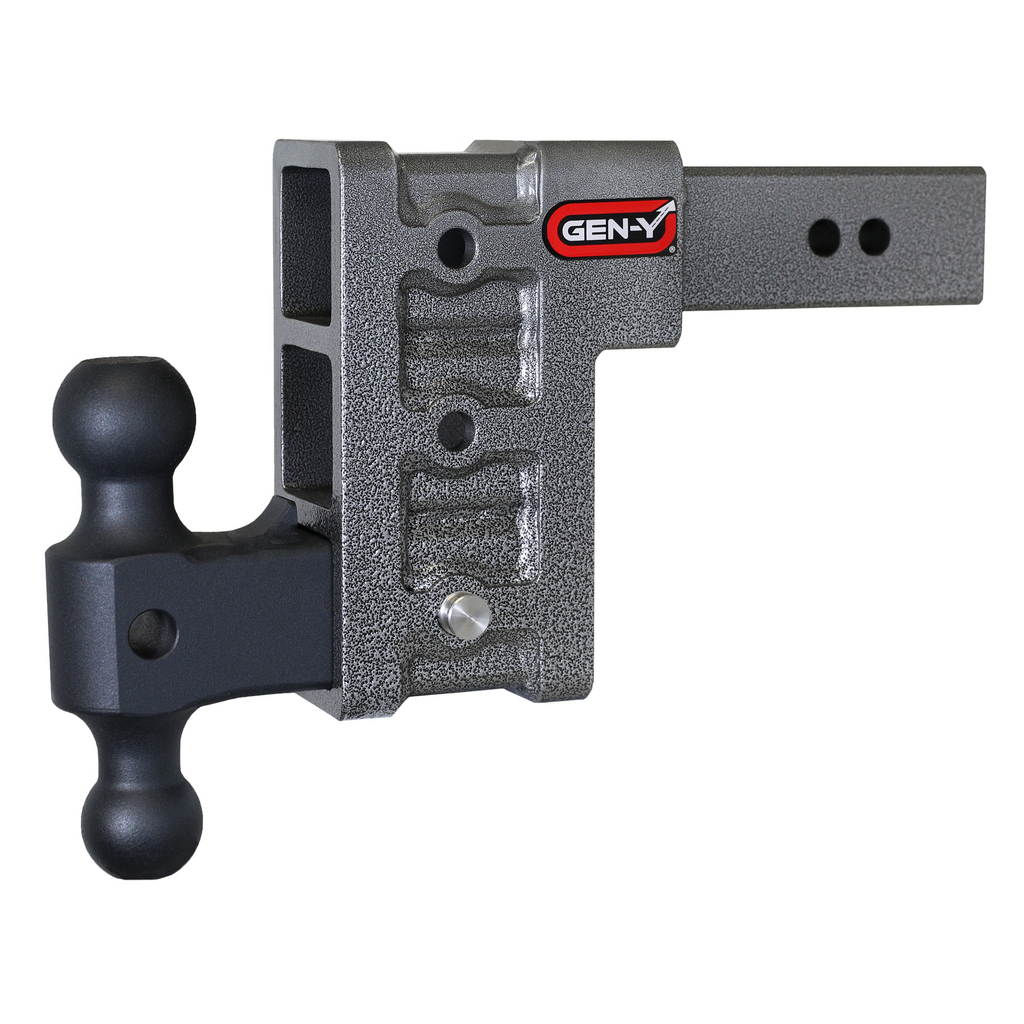 Gen-Y-Mega-Duty-2.5In-Shank-6In-Drop-3K-Tw-21K-Hitch-WGh-061-Dual-Ball