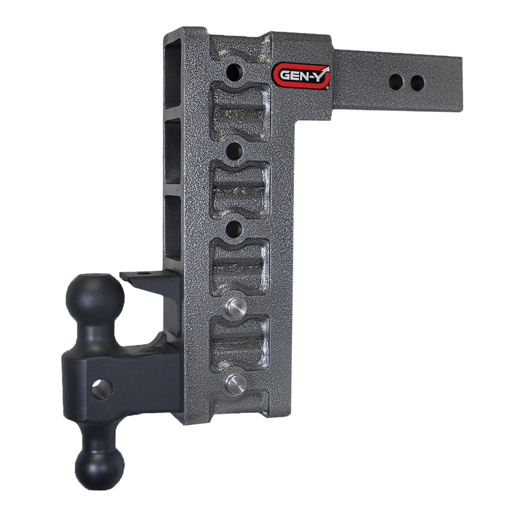 Gen-Y-Mega-Duty-2.5In-Shank-12In-Drop-3K-Tw-21K-Hitch-WGh-061-Dual-BallGh-062-Pintle-Lock
