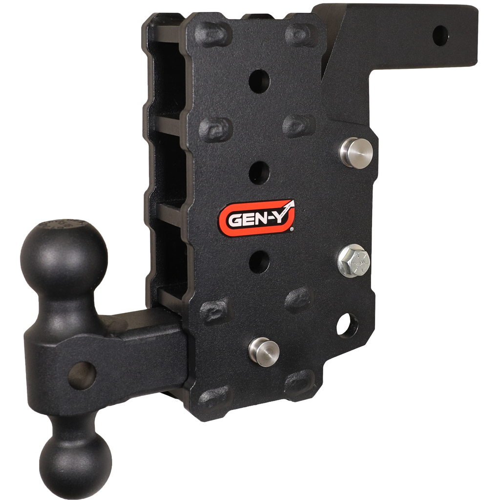 Gen-Y-Phantom-Flip-2In-Shank-9In-Drop-1200Lb-Tw-12K-Hitch-WGh-044-Dual-Ball-Mount