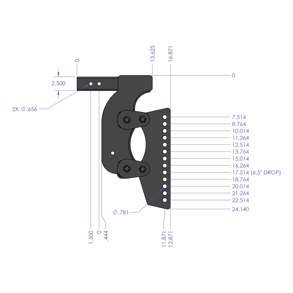 Gen-Y-The-Boss-Torsion-Flex-2.5In-Weight-Distribution-Shank-17.5In-Drop-21K-Hitch-WStabilizer-Kit