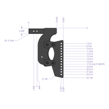 Load image into Gallery viewer, Gen-Y-The-Boss-Torsion-Flex-2.5In-Weight-Distribution-Shank-17.5In-Drop-21K-Hitch-WStabilizer-Kit