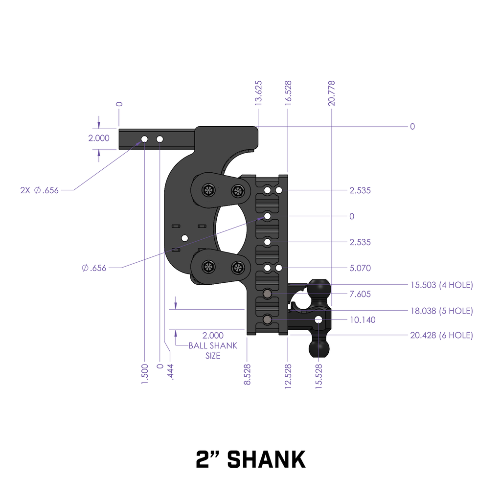 Gen-Y-The-Boss-Torsion-Flex-2In-Shank-17.5In-Drop-16K-Hitch-WGh-051-Dual-BallPintle-LockStab-Kit