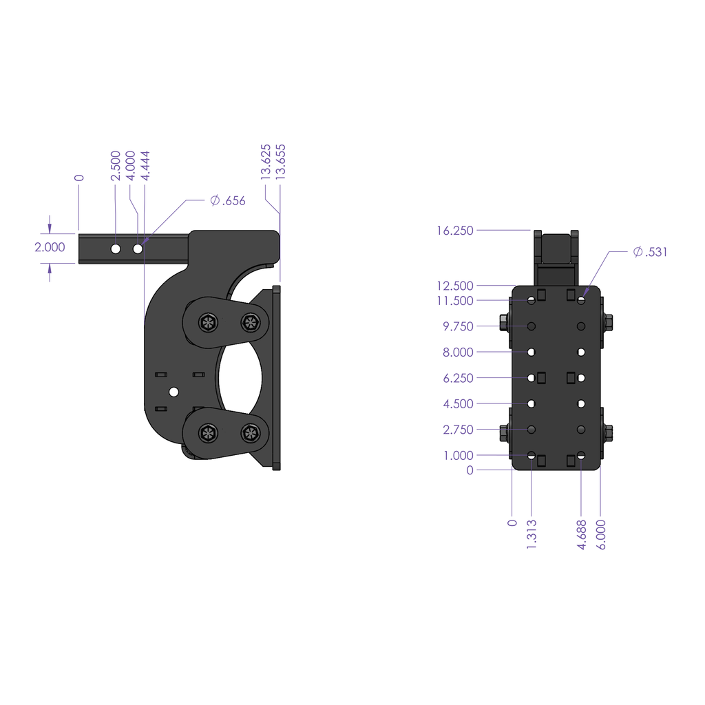 Gen-Y-The-Boss-Torsion-Flex-Pintle-Plate-2In-Shank-12.5In-Drop-16K-Hitch-WGh-0100-Stabilizer-Kit