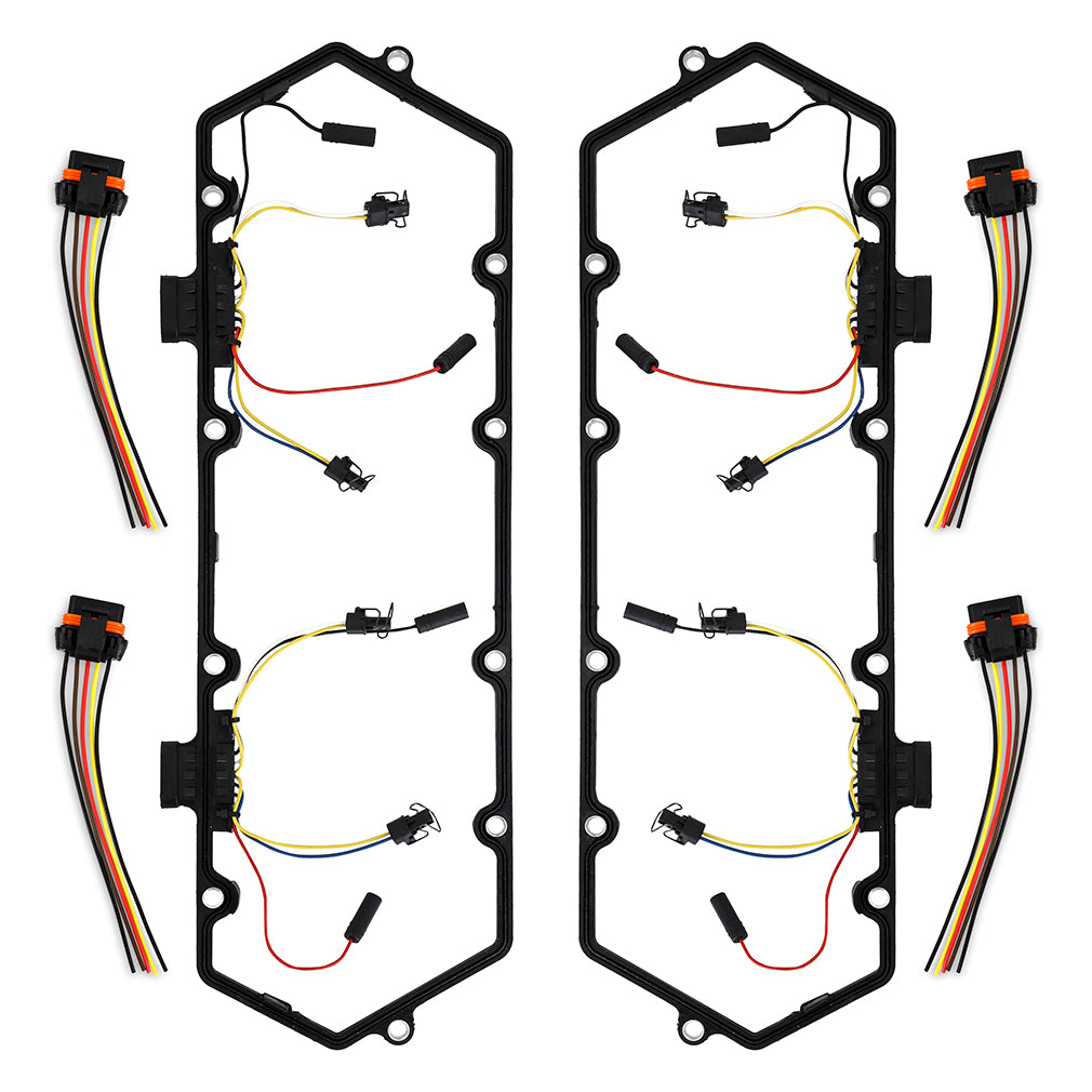 Glow-Plug-Harness---Valve-Cover-Gasket-Set,-Fits-Ford-Powerstroke-7.3L-1994-1997