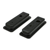 Trans-Dapt 8696 GM 4.3L V6 ASPHALT BLACK POWDER COATED VALVE COVER CAPS