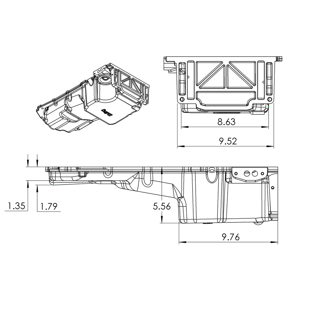 Gm-Gen-V-Lt-Swap-Oil-Pan---As-Cast-With-Turbo-Oil-Return