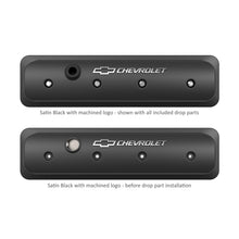 Load image into Gallery viewer, Gm-Licensed-Valve-Cover---Muscle-Series---Sbc---Center-Bolt---Satin-Black-Machined